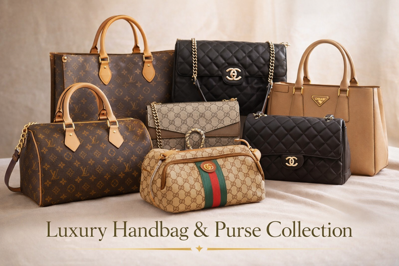 Luxury Handbag &amp; Purse Collection Elegant Designer Style Shoulder Bags Crossbody Bags Totes &amp; Evening Bags