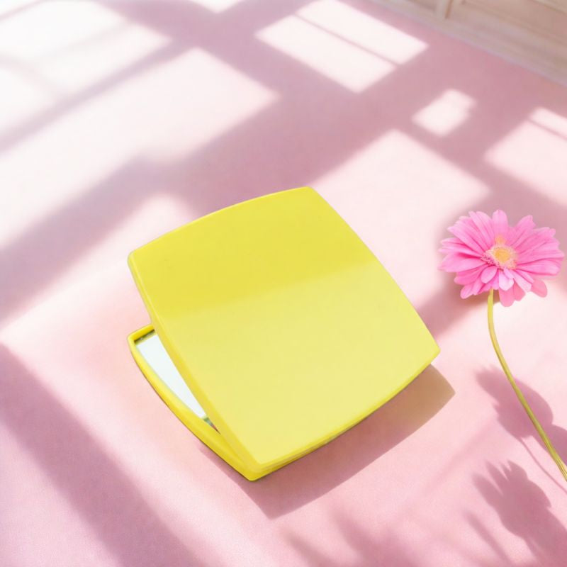 Elegant Foldable Double-Sided Compact Mirror – Portable Makeup & Travel Mirror SKULM-7