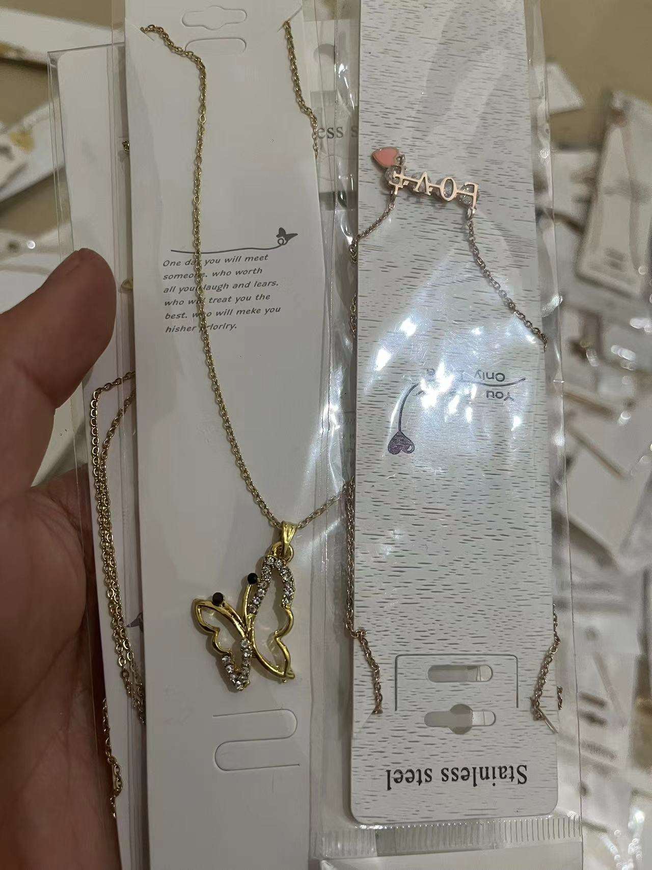 200pc Stainless Steel Jewelry Wholesale, Fashion Titanium Steel Women's Necklace, Factory Wholesale Cheap Necklace
