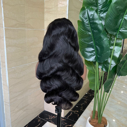 13x4 Full Frontal Transparent Lace Body Wave Wig – Brazilian Human Hair