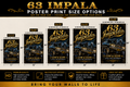 63 Impala Low &amp; Slow Old School Lowrider Poster Print – Still Tha Movement