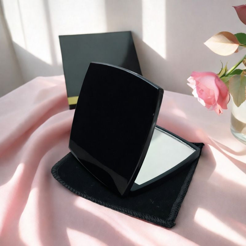 Elegant Foldable Double-Sided Compact Mirror – Portable Makeup & Travel Mirror SKULM-7